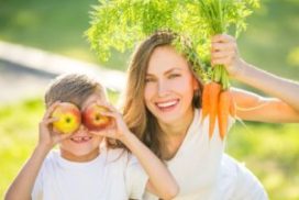 Family eating healthy